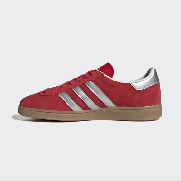 Addidas Munchen "Scarlet Red Silver Gum Sole" - Picture 3 of 8